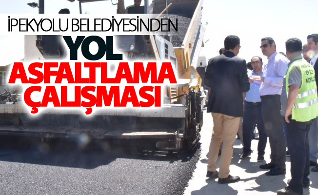 İpekyolu Belediyesinden yol asfaltlama çalışması