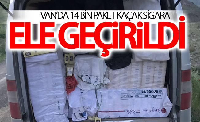 Van’da 14 bin paket kaçak sigara ele geçirildi