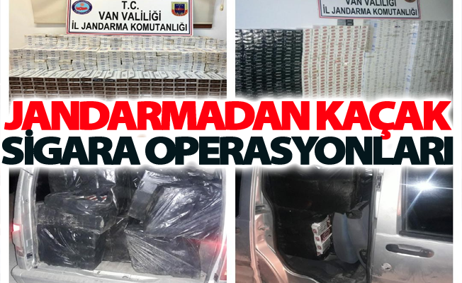 Jandarmadan kaçak sigara operasyonları