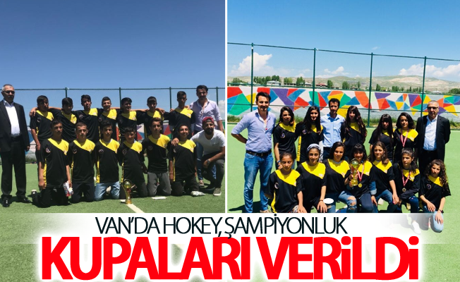 Van’da Hokey, şampiyonluk kupaları verildi