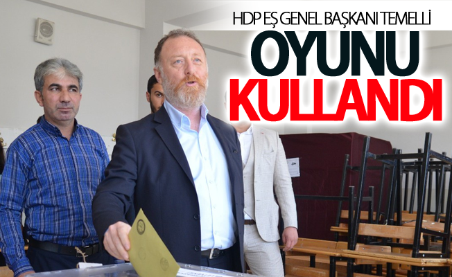 HDP Eş Genel Başkanı Temelli oyunu kullandı