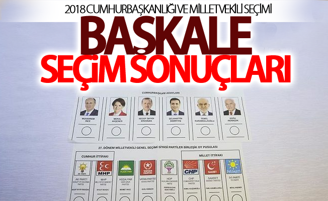2018 Van-Başkale seçim sonuçları