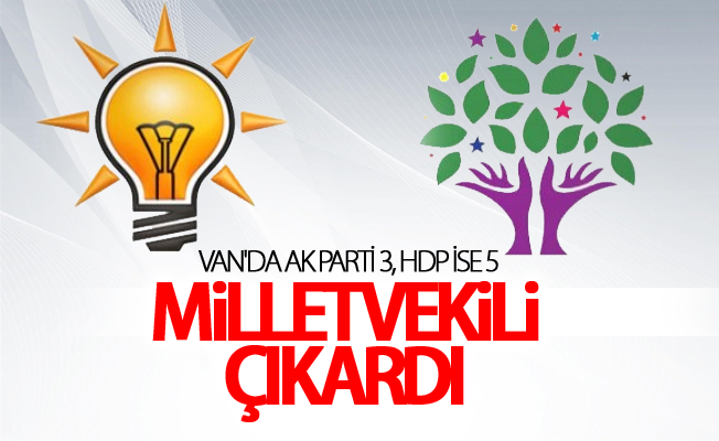 Van'da AK Parti 3, HDP ise 5 milletvekili çıkardı