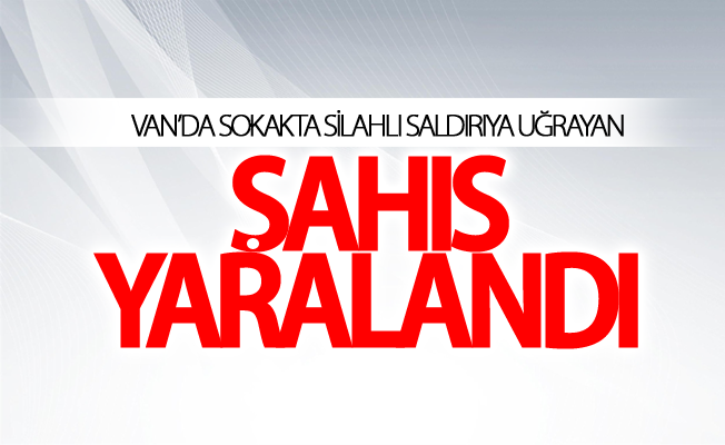 Van’da sokakta silahlı saldırıya uğrayan şahıs yaralandı