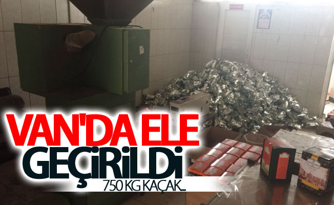 Van’da 720 kilogram kaçak çay ele geçirildi