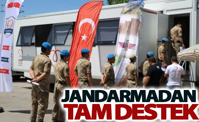 Jandarmadan Kızılay’a kan bağışında tam destek