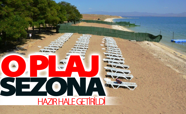 Erciş Belediyesinin kadın ve aile plajı sezona hazır