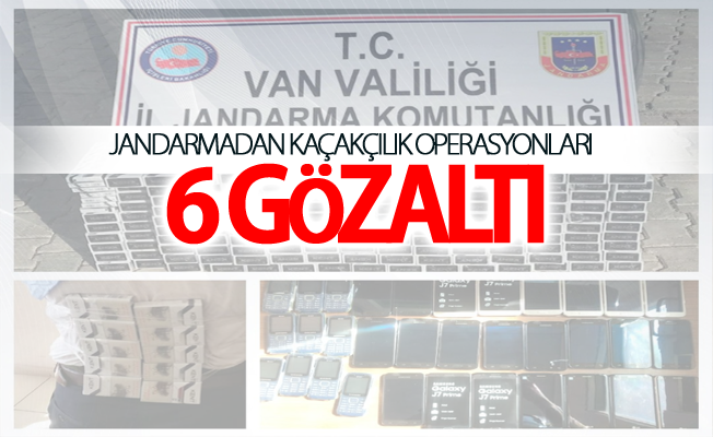 jandarmadan kaçakçılık operasyonları :6 gözaltı