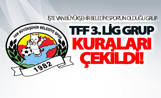 TFF 3. Lig grup kuraları çekildi! işte Van Büyükşehir Belediyespor'un grubu..