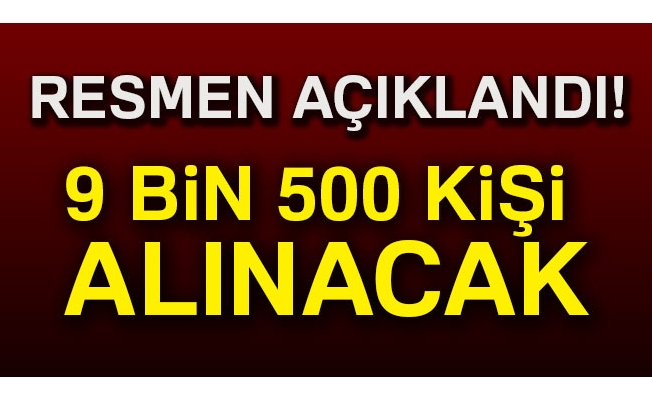 Diyanet'e 9 bin 500 kişi alınacak