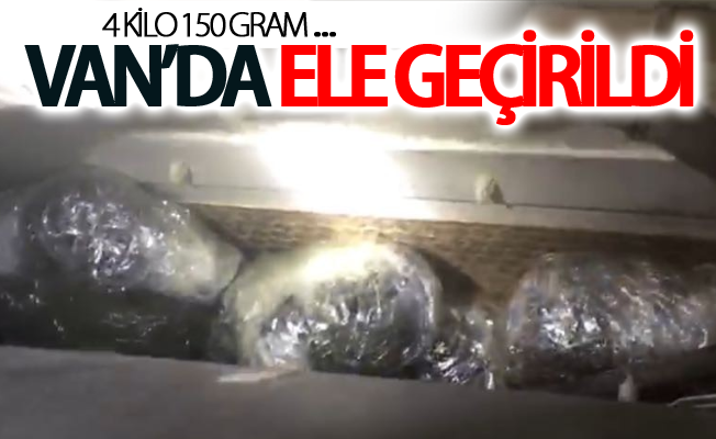 Van’da 4 kilo 150 gram afyon sakızı ele geçirildi