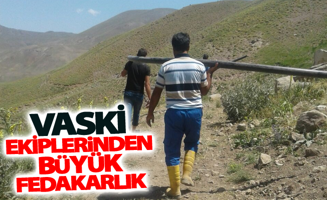 VASKİ ekiplerinden büyük fedakarlık