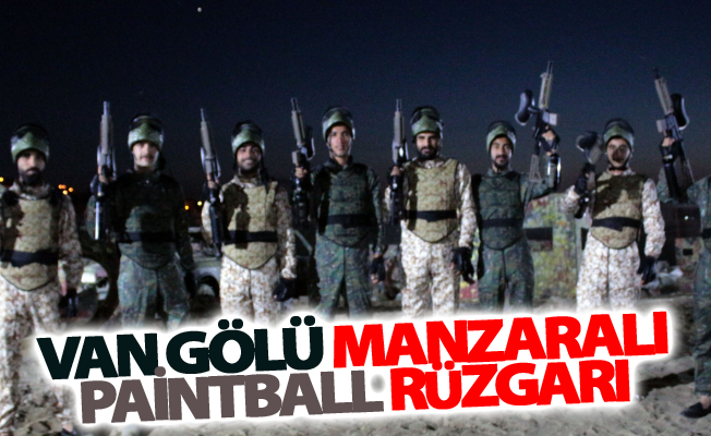 Van Gölü manzaralı paintball rüzgarı