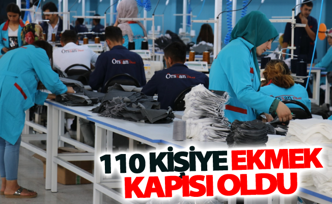 Van’da açılan tekstil fabrikası 110 kişiye ekmek kapısı oldu