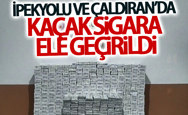 İpekyolu ve Çaldıran’da 8 bin 571 kaçak sigara ele geçirildi