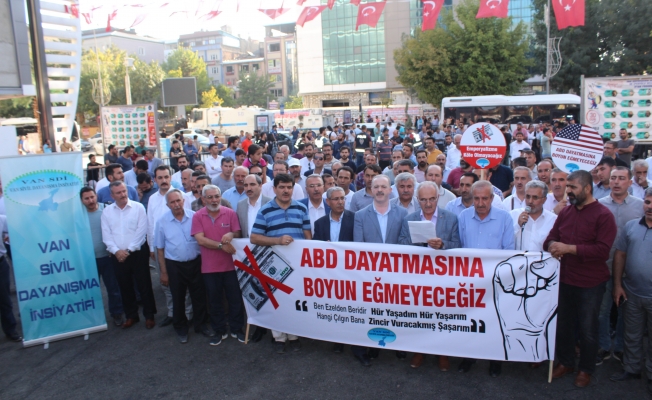 ABD’nin ekonomik baskıları Van’da protesto edildi