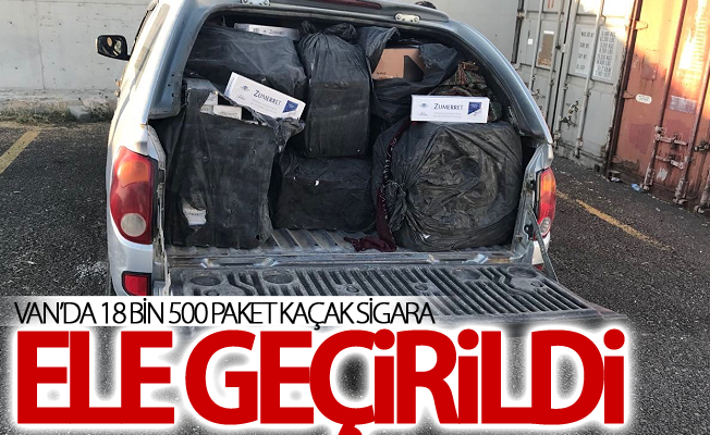 Van’da 18 bin 500 paket kaçak sigara ele geçirildi