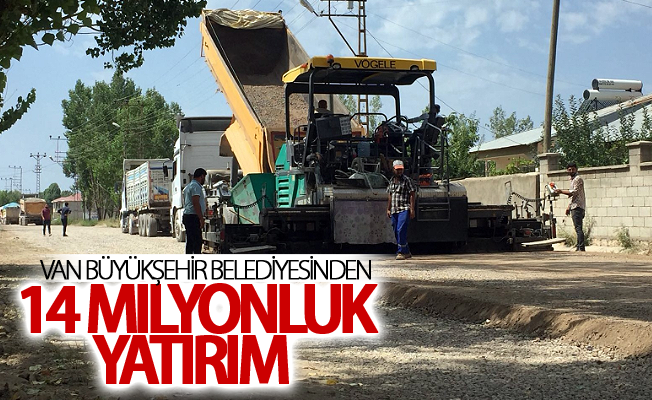 Van Büyükşehir Belediyesinden Erciş’e 14 milyonluk yol yatırımı