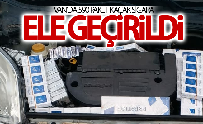 Van’da 590 paket kaçak sigara ele geçirildi