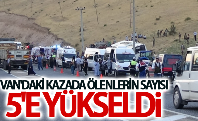 Van'daki kazada ölenlerin sayısı 5'e yükseldi