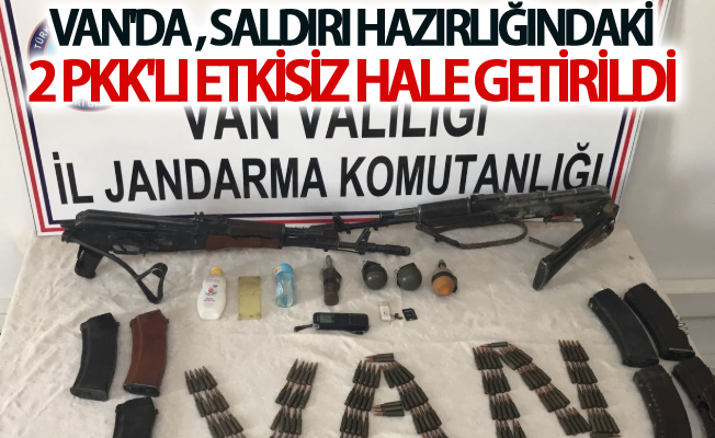 Van'da jandarma, saldırı hazırlığındaki 2 pkk'lıyı etkisiz hale getirdi