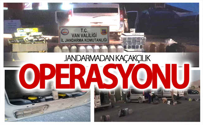 Jandarmadan kaçakçılık operasyonu