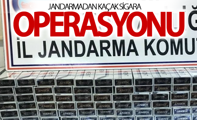 Jandarmadan kaçak sigara operasyonu