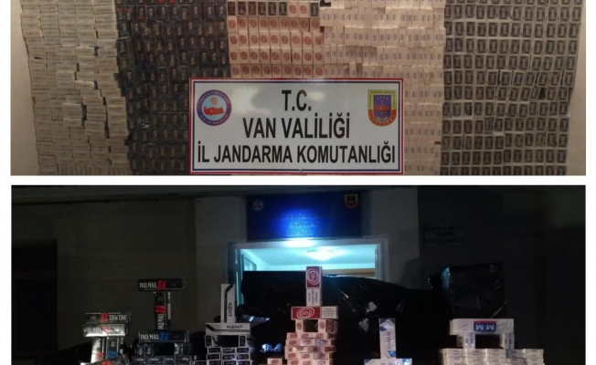 Van’da 33 bin paket kaçak sigara ele geçirildi