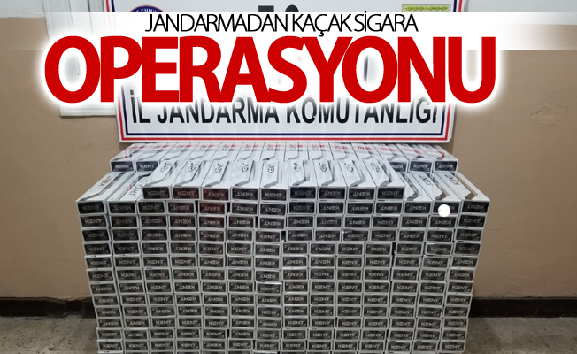 Jandarmadan kaçak sigara operasyonu