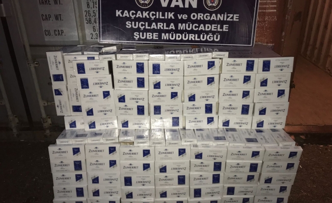 Gevaş’ta 10 bin paket kaçak sigara ele geçirildi