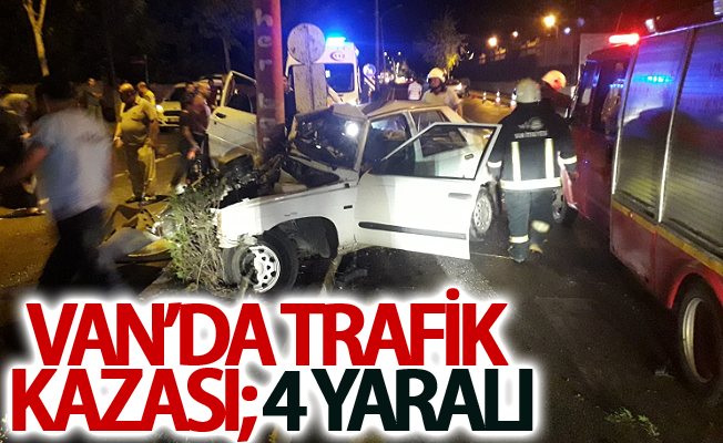 Van’da trafik kazası; 4 yaralı