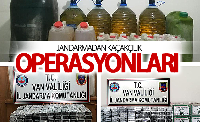 jandarmadan kaçakçılık operasyonları