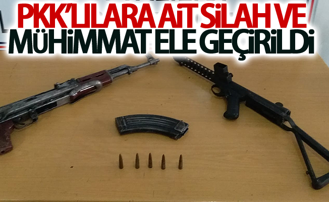 PKK’lılara ait silah ve mühimmat ele geçirildi