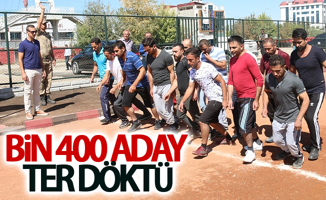 48 güvenlik korucusu için  bin 400 aday korucu olmak için ter döktü