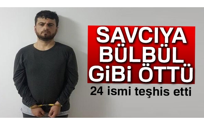 Savcıya bülbül gibi öttü