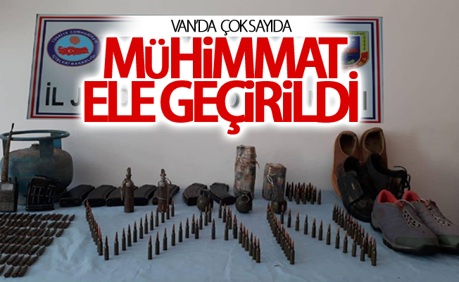 Van’da  çok sayıda mühimmat ele geçirildi