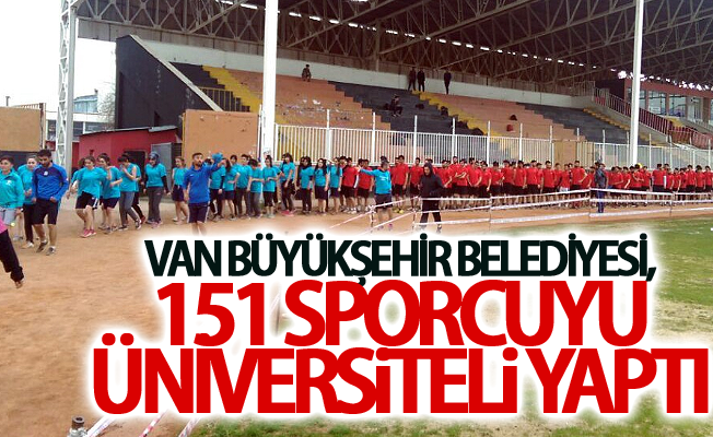 Van Büyükşehir Belediyesi, 151 sporcuyu üniversiteli yaptı