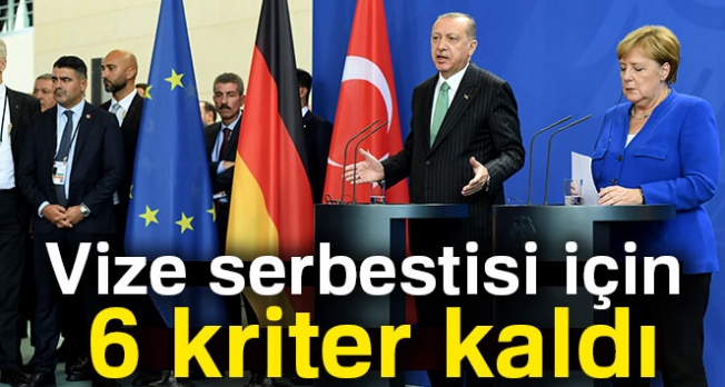 Cumhurbaşkanı Erdoğan: “Vize serbestisi için 6 kriter kaldı'