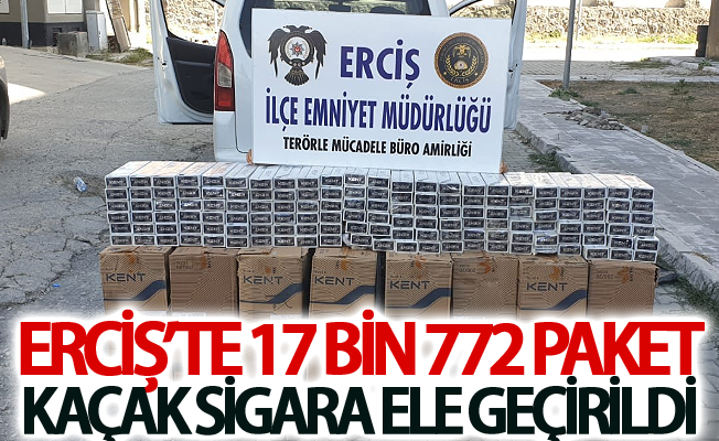 Erciş’te 17 bin 772 paket kaçak sigara ele geçirildi