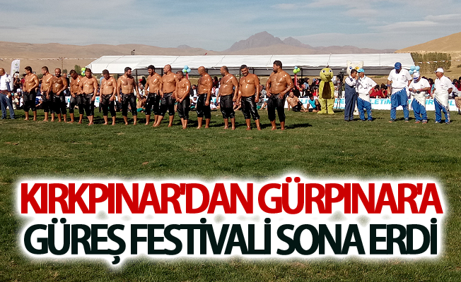 Kırkpınar'dan Gürpınar'a Güreş Festivali sona erdi