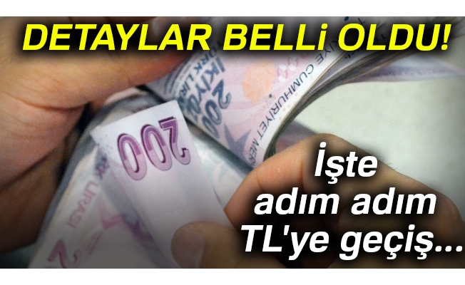 Detaylar belli oldu! İşte adım adım TL'ye geçiş