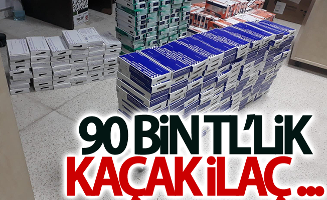 Van’da 90 bin TL’lik kaçak ilaç ele geçirildi