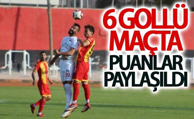 6 Gollü maçta puanlar paylaşıldı