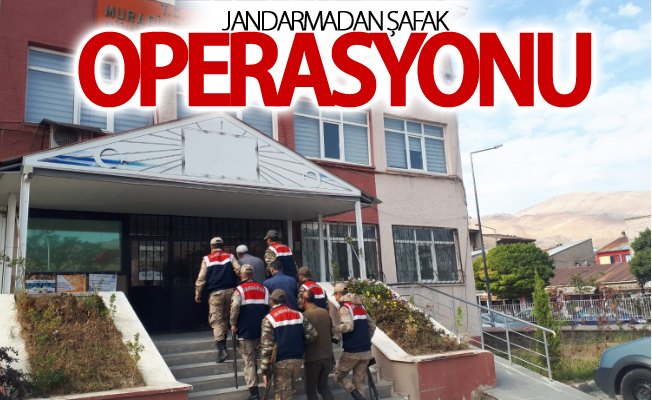 Jandarmadan şafak operasyonu