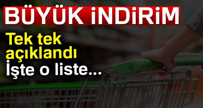 Enflasyonla mücadelede büyük indirim! İşte indirim yapılacak ürünler listesi