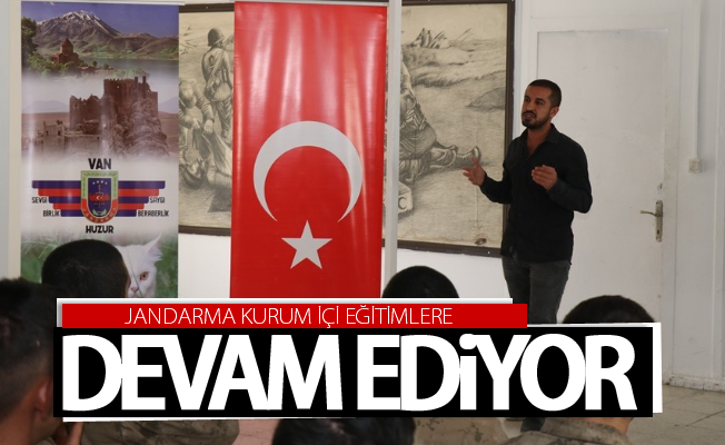 Jandarma kurum içi eğitimlere devam ediyor