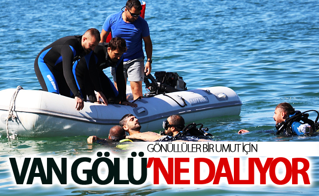 Gönüllüler bir umut için Van Gölü’ne dalıyor