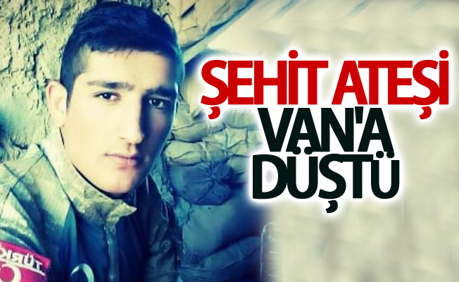 Şehit ateşi Van'a düştü