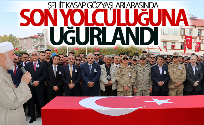 Şehit Kasap gözyaşları arasında son yolculuğuna uğurlandı