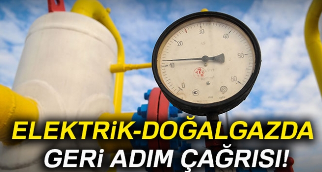 Elektrik-doğalgazda geri adım çağrısı